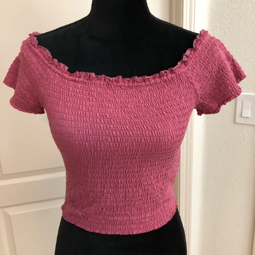 Abercrombie Smocked Crop Top